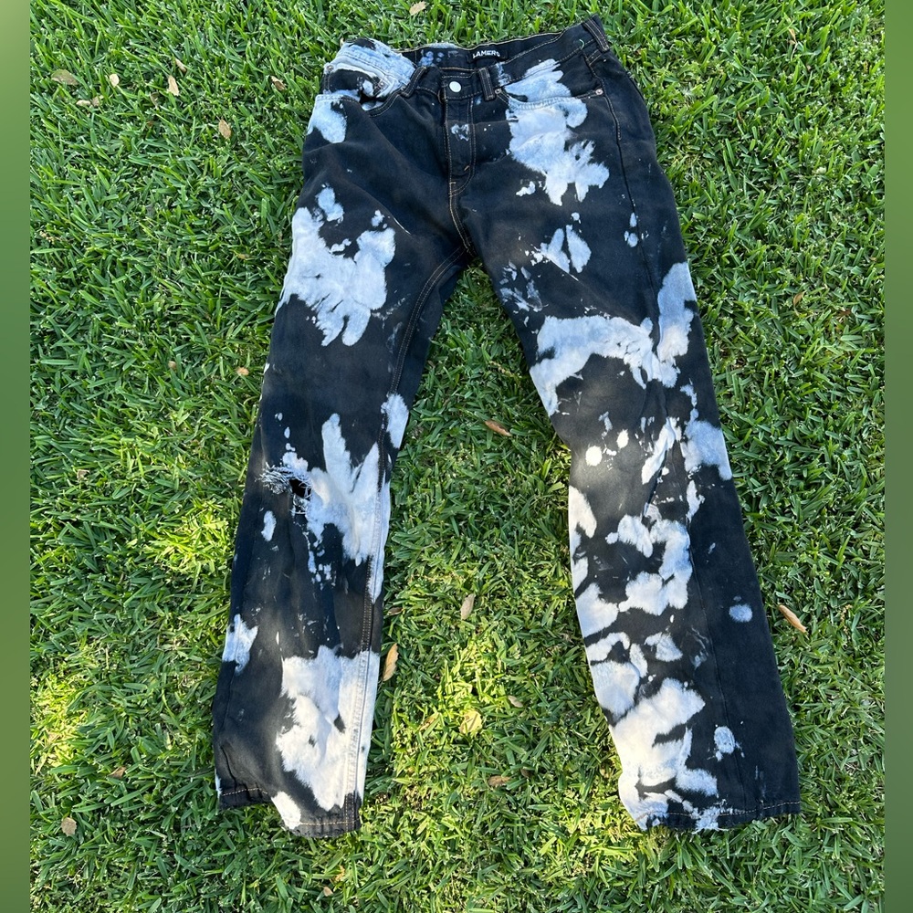 Levis denim pants  tie die
